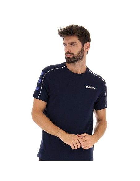 Camiseta Lotto Logo Viii Azul | Ofertas de pádel